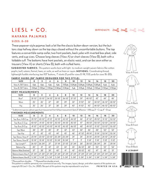 Havana Pajamas from Liesl + Co