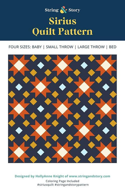 Sirius Quilt Pattern by String & Story