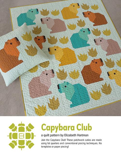 Capybara Club by Elizabeth Hartman Quilt Pattern