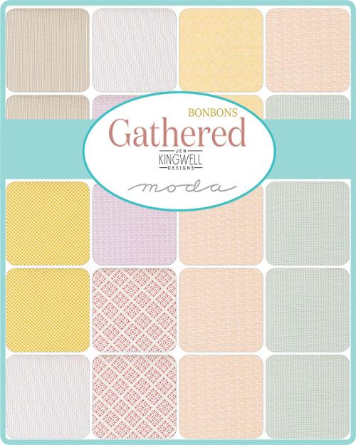 2.5" Mini Charm Pack of Gathered Bonbons by Jen Kingwell for Ruby Star Society