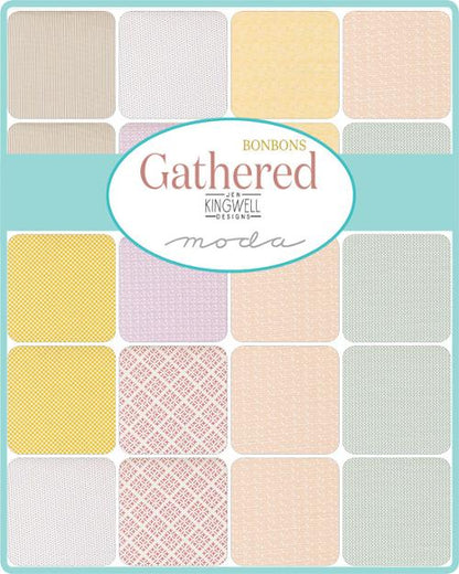2.5" Mini Charm Pack of Gathered Bonbons by Jen Kingwell for Ruby Star Society
