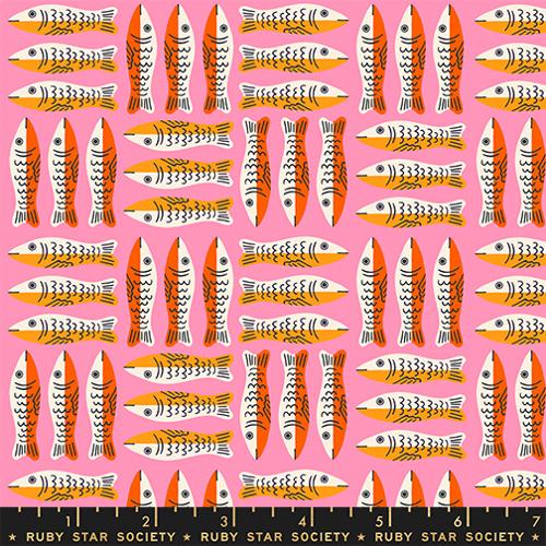 *Preorder* LUCKY PINK Little Sardines, 1 800 Calico by Alexia Abegg for Ruby Star Society