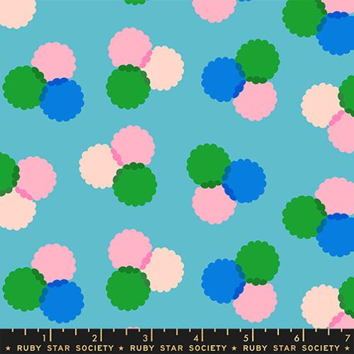 *Preorder* DARK TURQOISE Puffs, Sparkle Mart by Melody Miller for Ruby Star Society