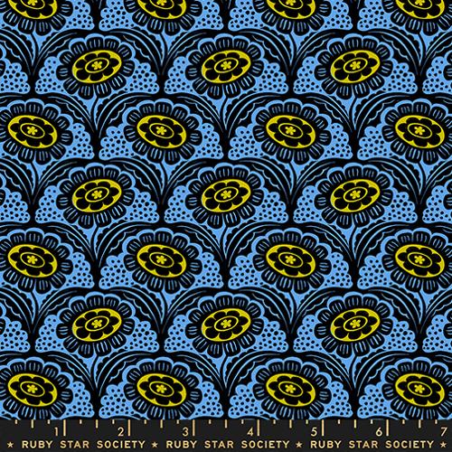 *Preorder* LINDLEY BLUE Scallop Flower, Ink Shop by Sarah Watts for Ruby Star Society