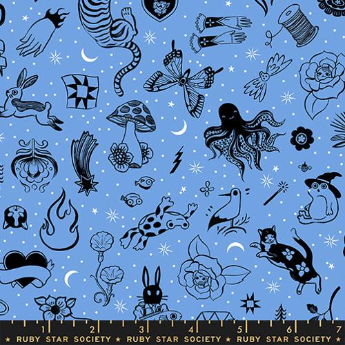 *Preorder* LINDLEY BLUE Tattoo Flash, Ink Shop by Sarah Watts for Ruby Star Society