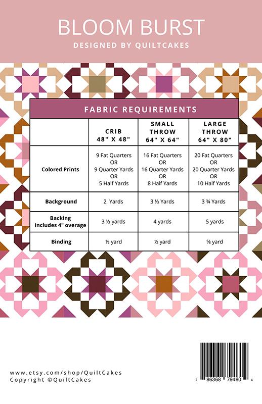 Bloom Burst Quilt Pattern by QuiltCakes