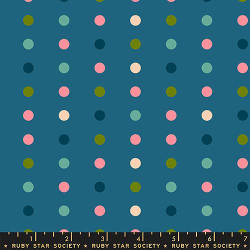 *Preorder* TEAL Swatch Dots, Corsage by Jen Hewett for Ruby Star Society