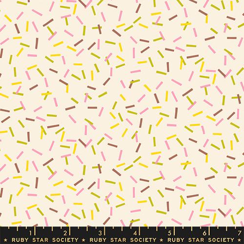*Preorder* NATURAL Rainbow Sprinkles, Sugar Cone 2 by Kimberly Kight for Ruby Star Society