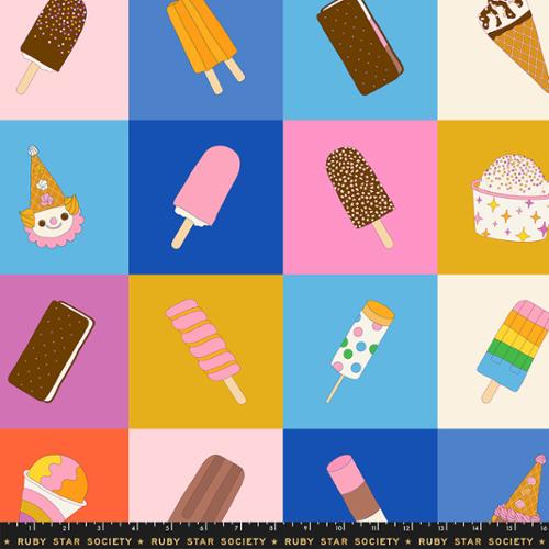 *Preorder* Ice Cream Man Panel 18" x 44", Sugar Cone 2 by Kimberly Kight for Ruby Star Society
