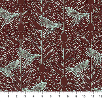 PATINA Humming, Indelible Ink by Anna Maria for Northcott Fabrics