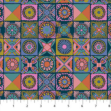 NAVY Cottage Kitchen, Rhapsody by Anna Maria for Northcott Fabrics