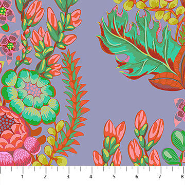 PERIWINKLE Outstretched, Rhapsody by Anna Maria for Northcott Fabrics