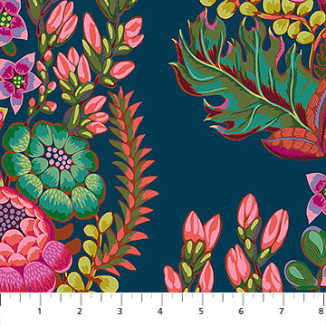 AZURE Outstretched, Rhapsody by Anna Maria for Northcott Fabrics