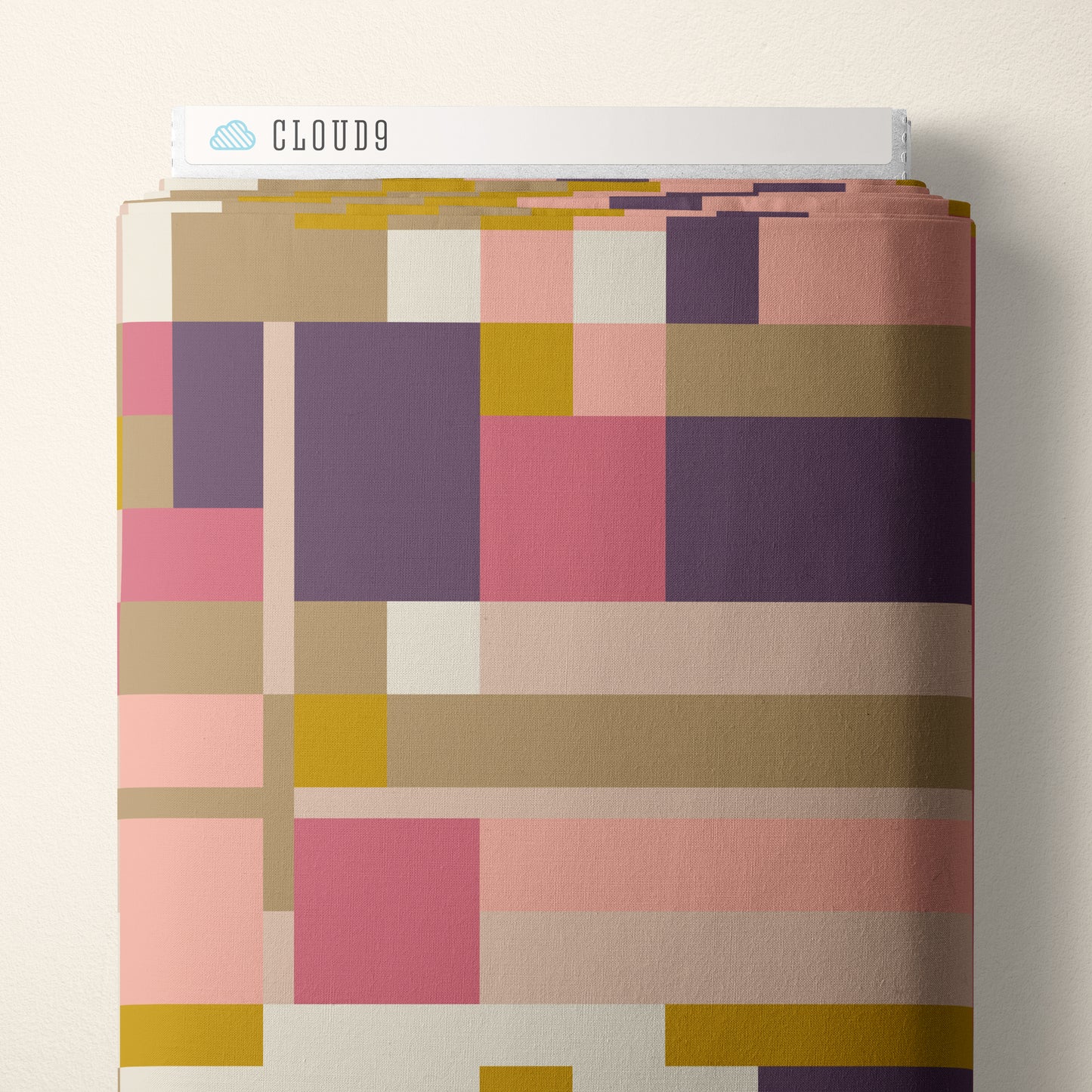 PINK/PURPLE Oak Park- American Bold by Frank Lloyd Wright Collection for Cloud9 Organic Cotton