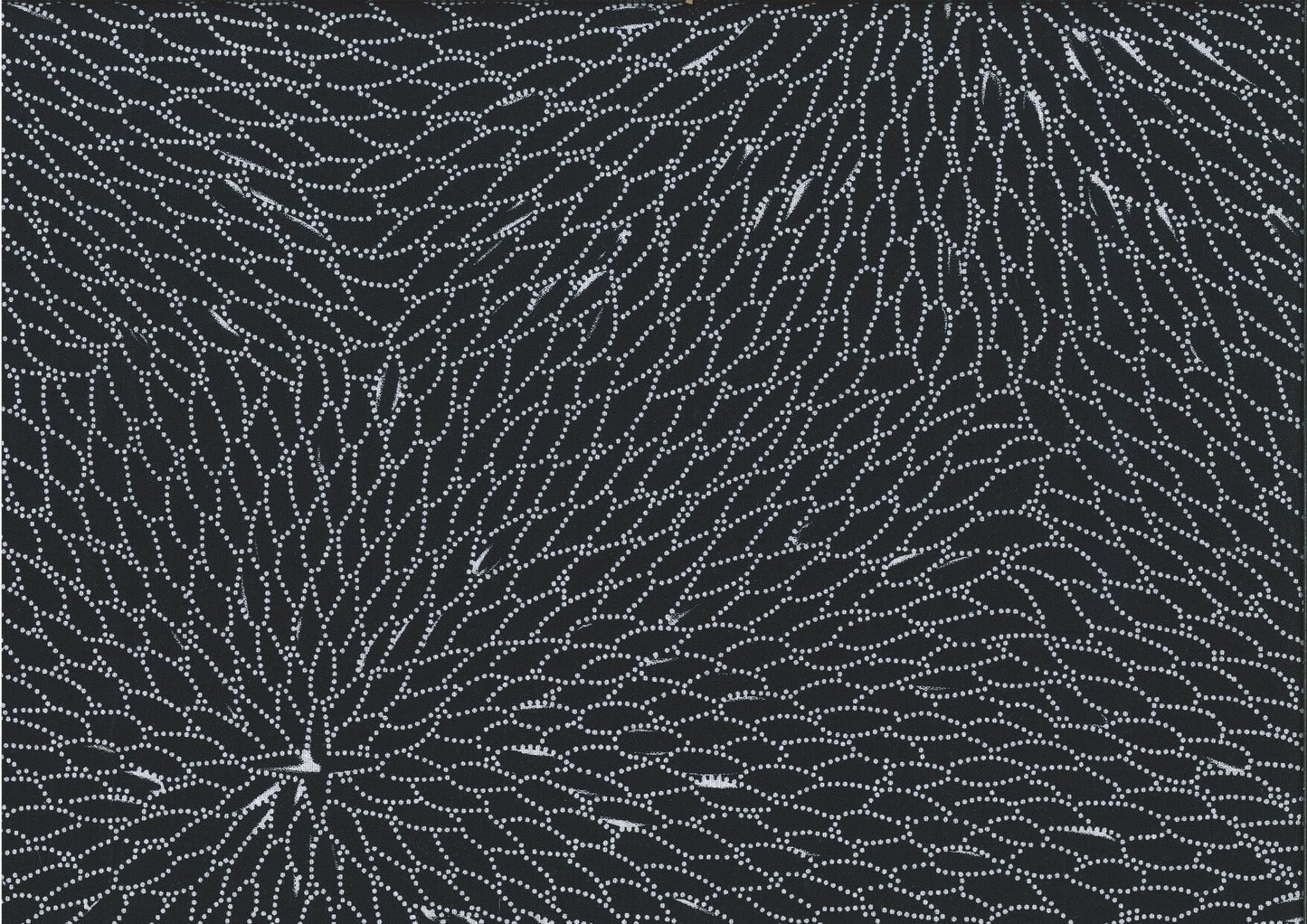 BLACK, Bush Medicine Leaves Designed by Bernadine Johnson, M&S Textiles Australia