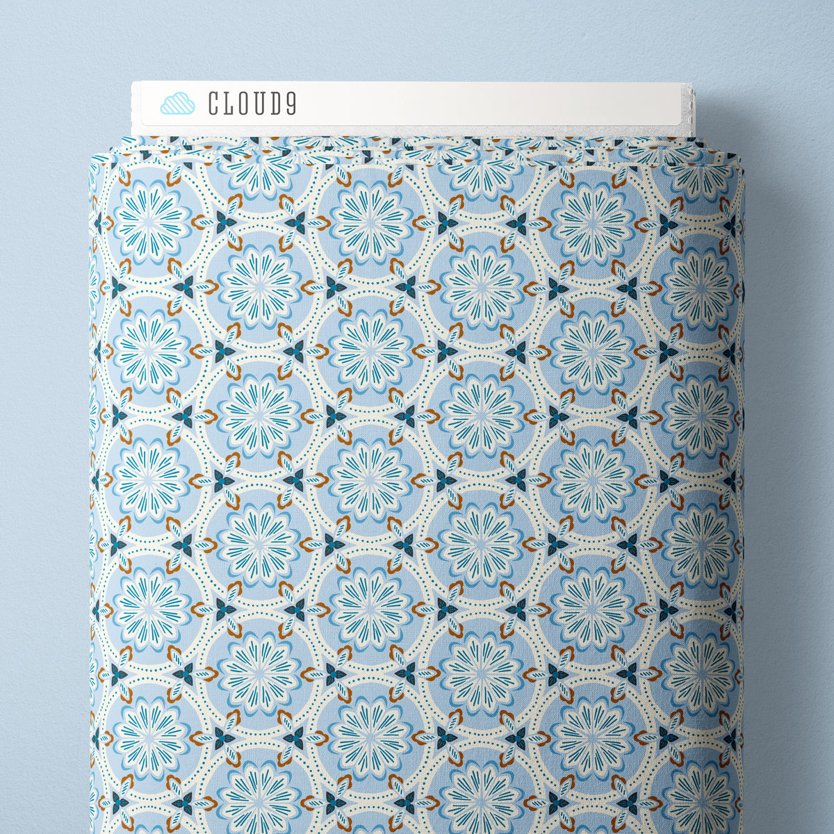 BLUE Kaleidoscope - Blossom & Dot by Kimberly Morgan for Cloud9 Organic Cotton