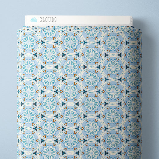 BLUE Kaleidoscope - Blossom & Dot by Kimberly Morgan for Cloud9 Organic Cotton