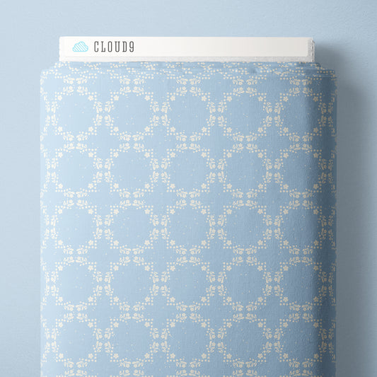 BLUE Fairy Rings - Blossom & Dot by Kimberly Morgan for Cloud9 Organic Cotton