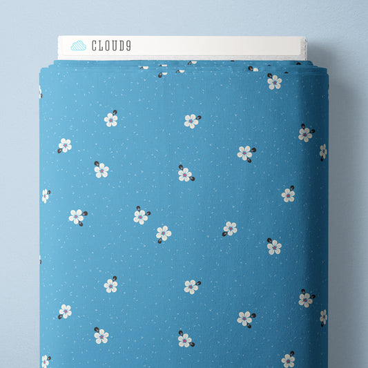 BLUE Scented Breeze - Blossom & Dot by Kimberly Morgan for Cloud9 Organic Cotton