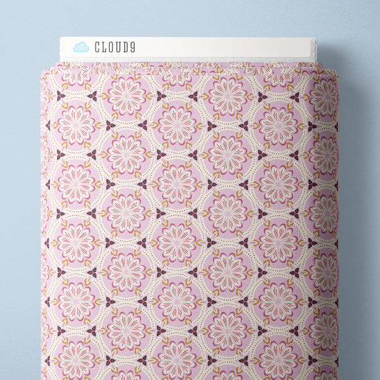 PINK Kaleidoscope - Blossom & Dot by Kimberly Morgan for Cloud9 Organic Cotton