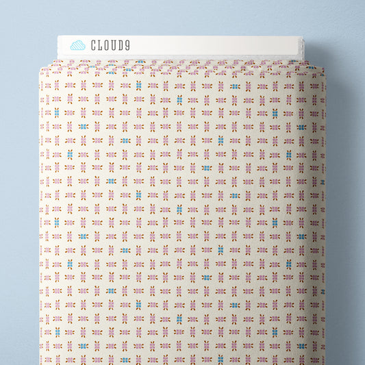 PINK Floral Weave - Blossom & Dot by Kimberly Morgan for Cloud9 Organic Cotton