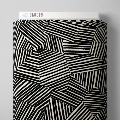 LINES MAZE Claire Iglesias - Organic Cotton Canvas from Canvas Collective for Cloud9 Fabrics
