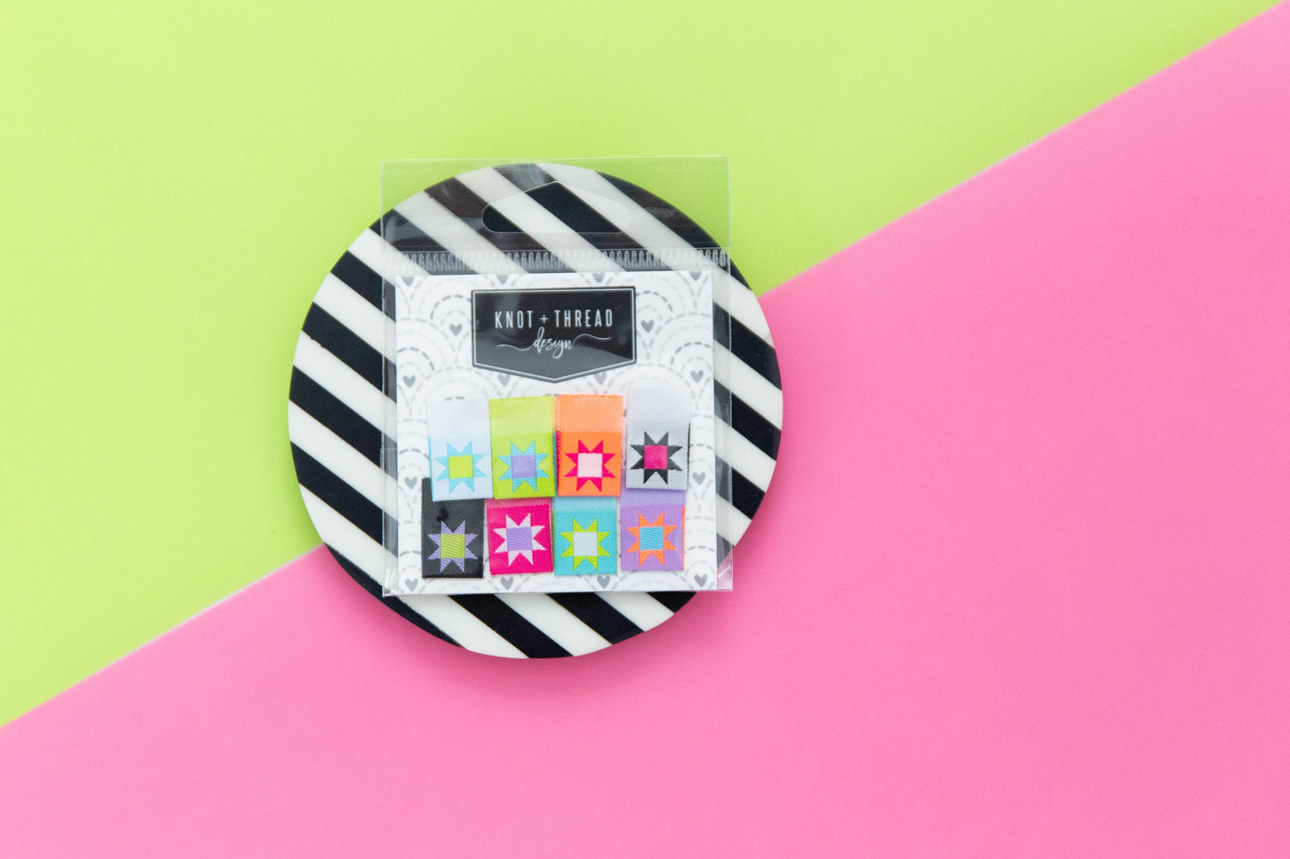 Sawtooth Star Woven Label from Knot + Thread Design