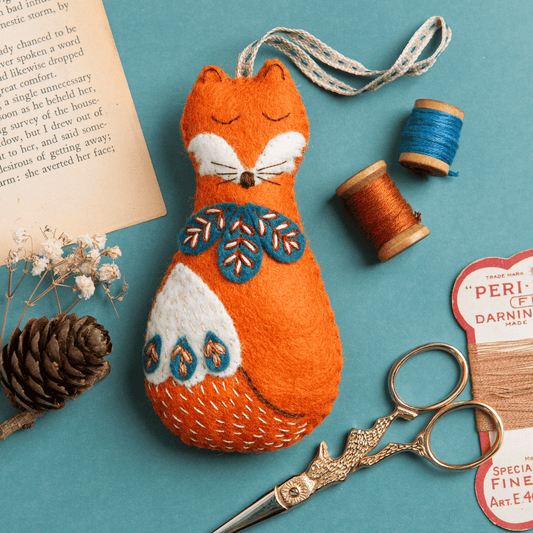 Wool Mix Felt Craft Fox Kit by Corinne Lapierre