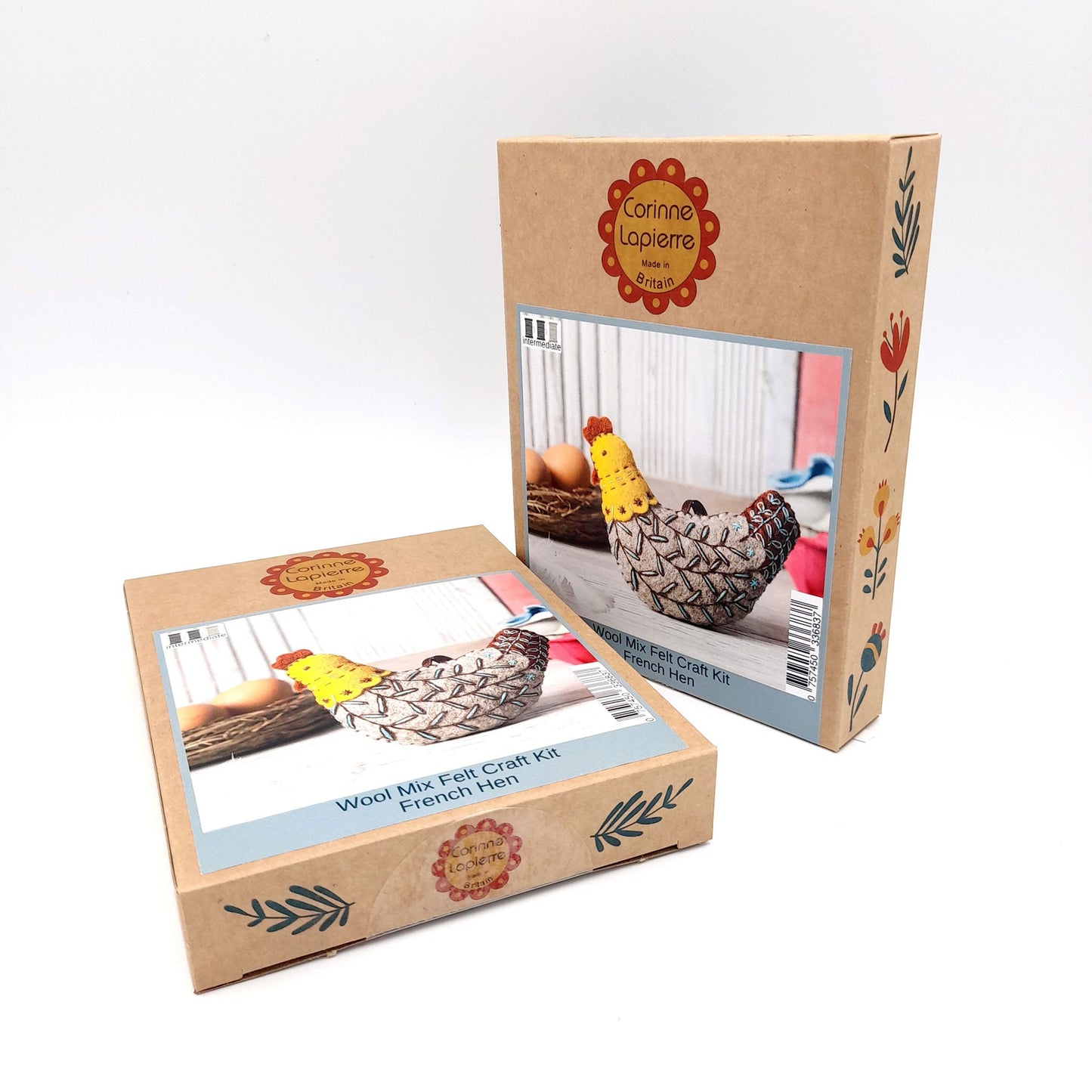 Wool Mix Felt Craft French Hen Kit by Corinne Lapierre