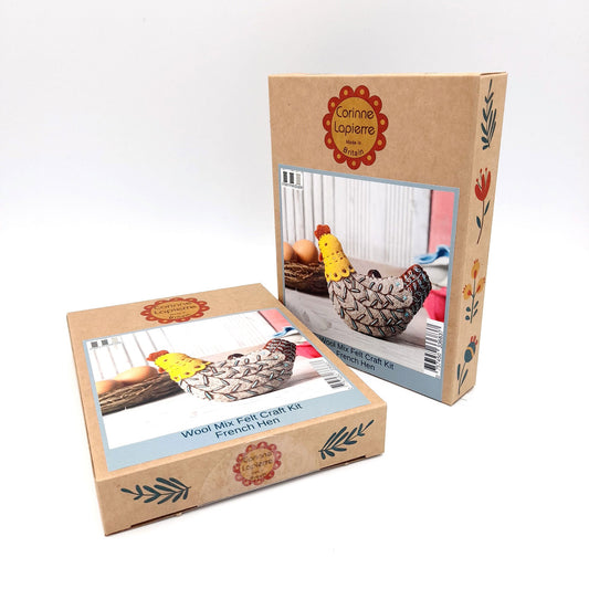 Wool Mix Felt Craft French Hen Kit by Corinne Lapierre