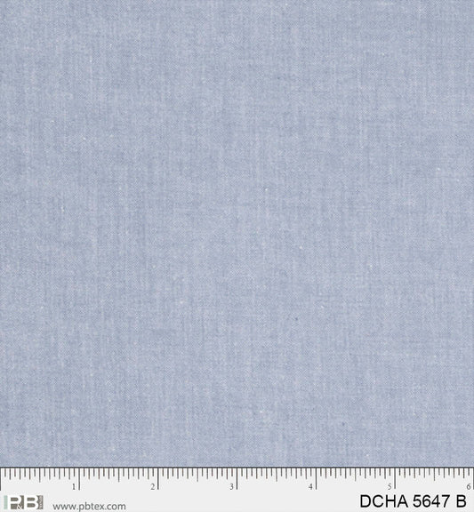 LIGHT BLUE Dreamweaver Chambray by P&B Textiles