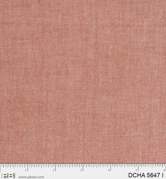 ORANGE Dreamweaver Chambray by P&B Textiles