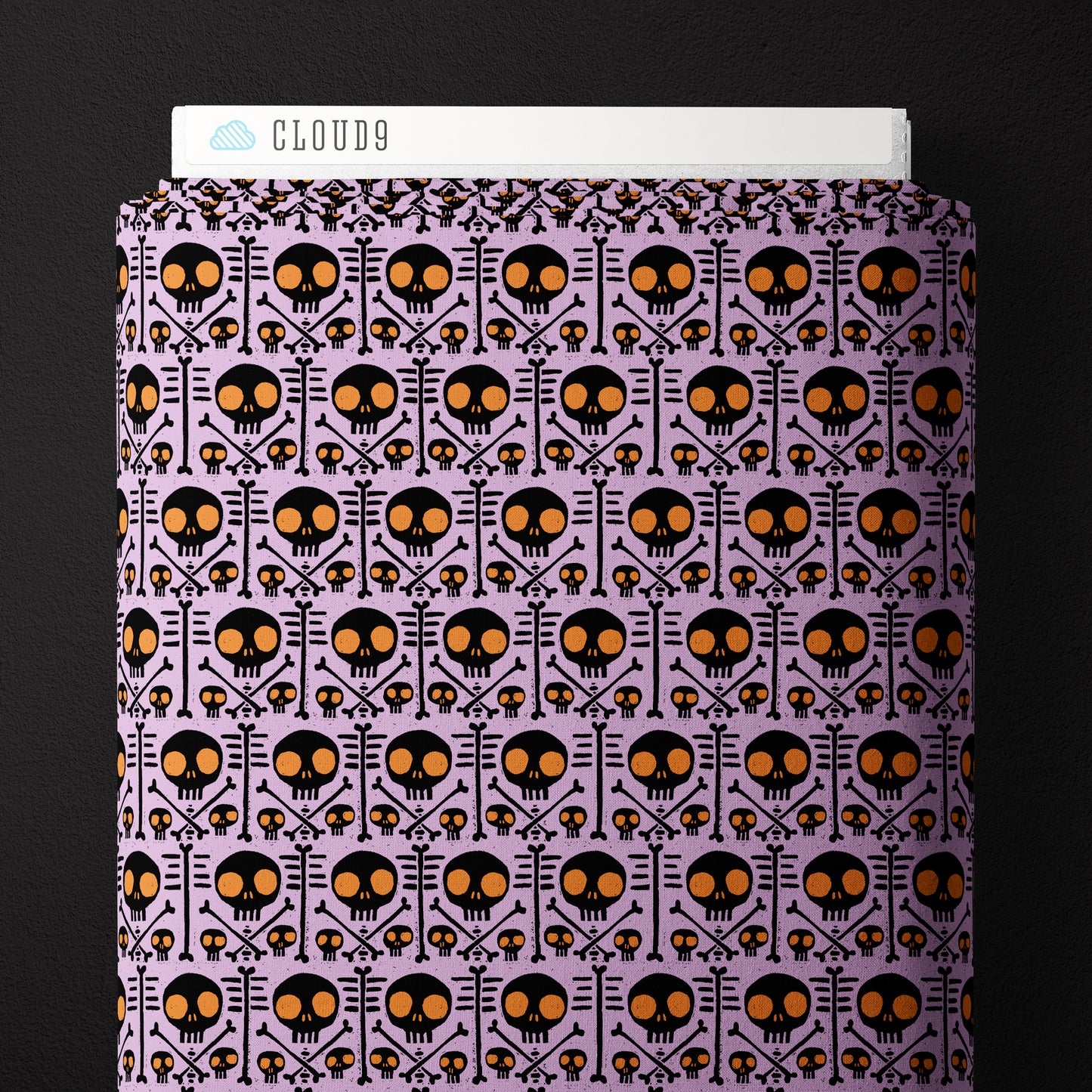LIGHT PURPLE X-Ray - Dem Bones by Sarah Watson for Cloud9 Organic Cotton