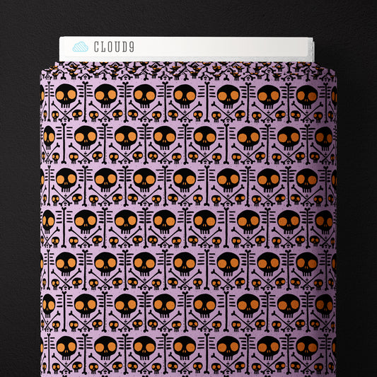 LIGHT PURPLE X-Ray - Dem Bones by Sarah Watson for Cloud9 Organic Cotton