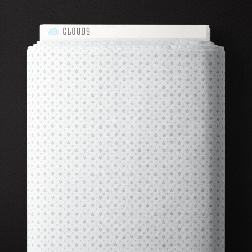 GRAY Skull Dot - Dem Bones by Sarah Watson for Cloud9 Organic Cotton
