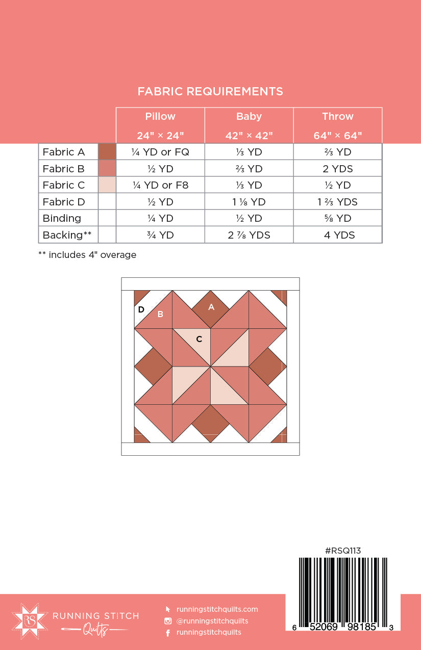 Evenflow Quilt Pattern from Running Stitch Quilts