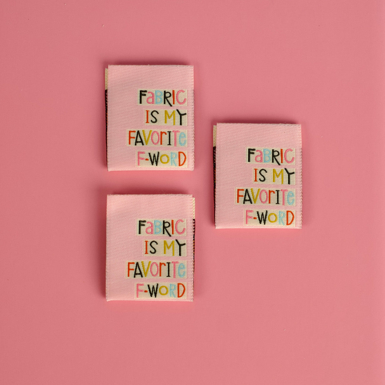 Fabric is My Favorite F-word Sew In Labels by Kati Cupcake