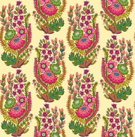 CREAM Outstretched, 108" Wideback by Anna Maria for Northcott Fabrics