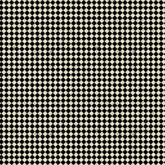 Distressed Check, Haunted Hollow by Patrick Lose for Northcott Fabrics