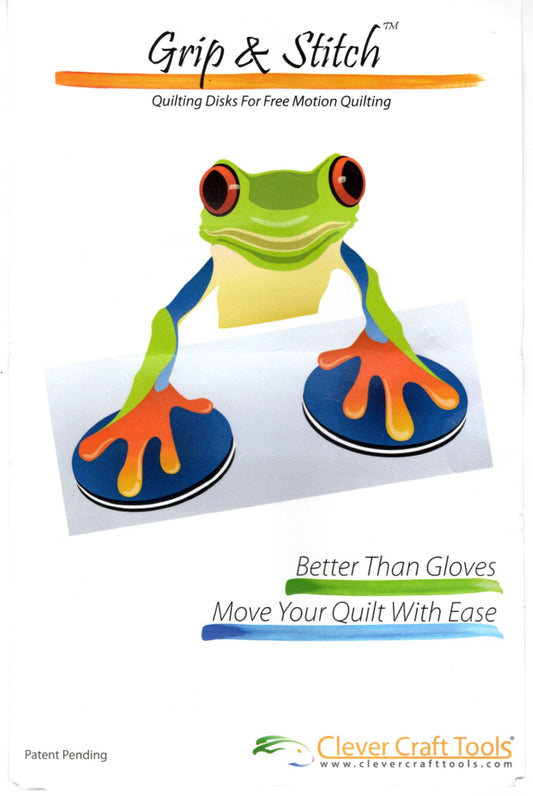 Grip and Stitch Quilting Disks for Free Motion Quilting by Clever Craft Tools