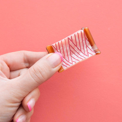 Thread Spools Mini Hair Claw Clip from Sarah Hearts