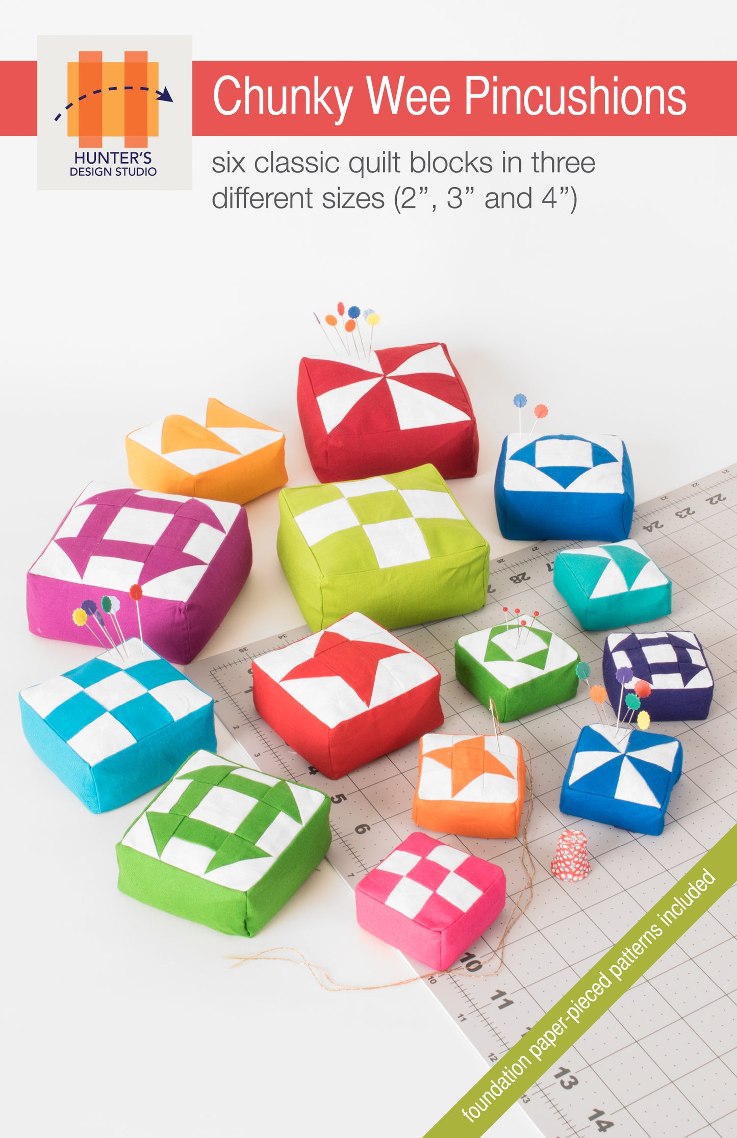 Chunky Wee Pincushions Pattern by Hunter's Design Studio