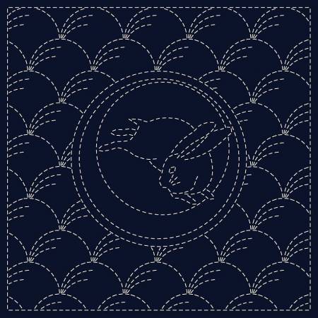 Indigo Sashiko Cloth from QH Textiles Pty, Ltd.