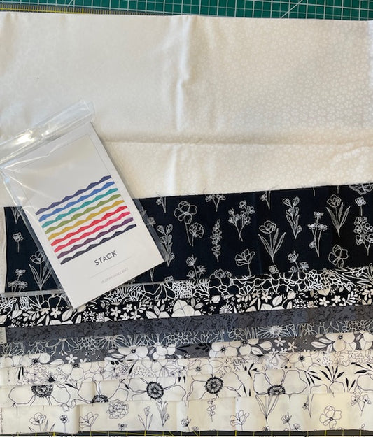 Stack Quilt Kit Throw Size - top fabrics only