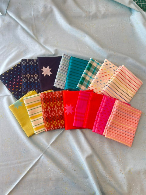 16 Fat Quarter Bundle of Mystic Fable Warp and Weft for Ruby Star Society