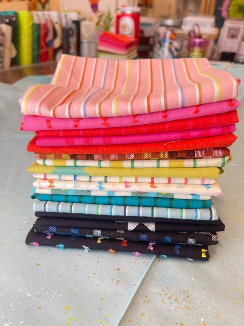 16 Fat Quarter Bundle of Mystic Fable Warp and Weft for Ruby Star Society