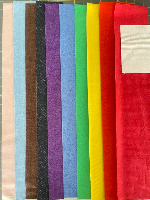 Pride Flag Quilt Kit made by Beehive Craft Studio