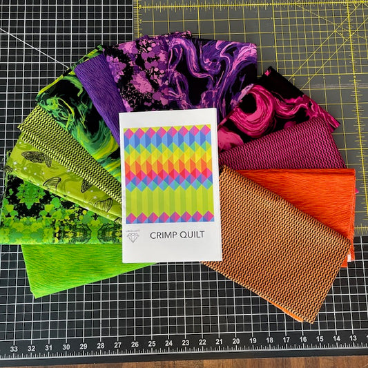 Crimp Quilt Kit with Phantasm Fabrics- Pattern & Fabric by Libs Elliott for Andover fabrics
