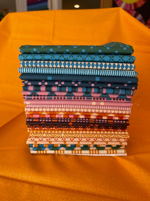 26 Fat Quarter Bundle of Geometry a Collaborative Collection by Ruby Star Society