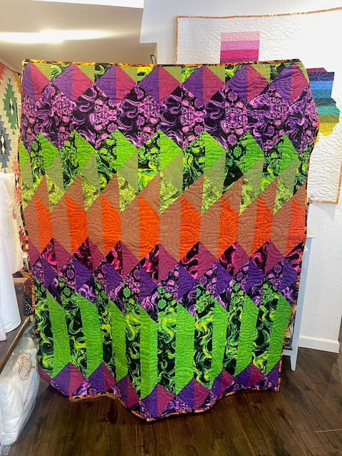 Crimp Quilt Kit with Phantasm Fabrics- Pattern & Fabric by Libs Elliott for Andover fabrics